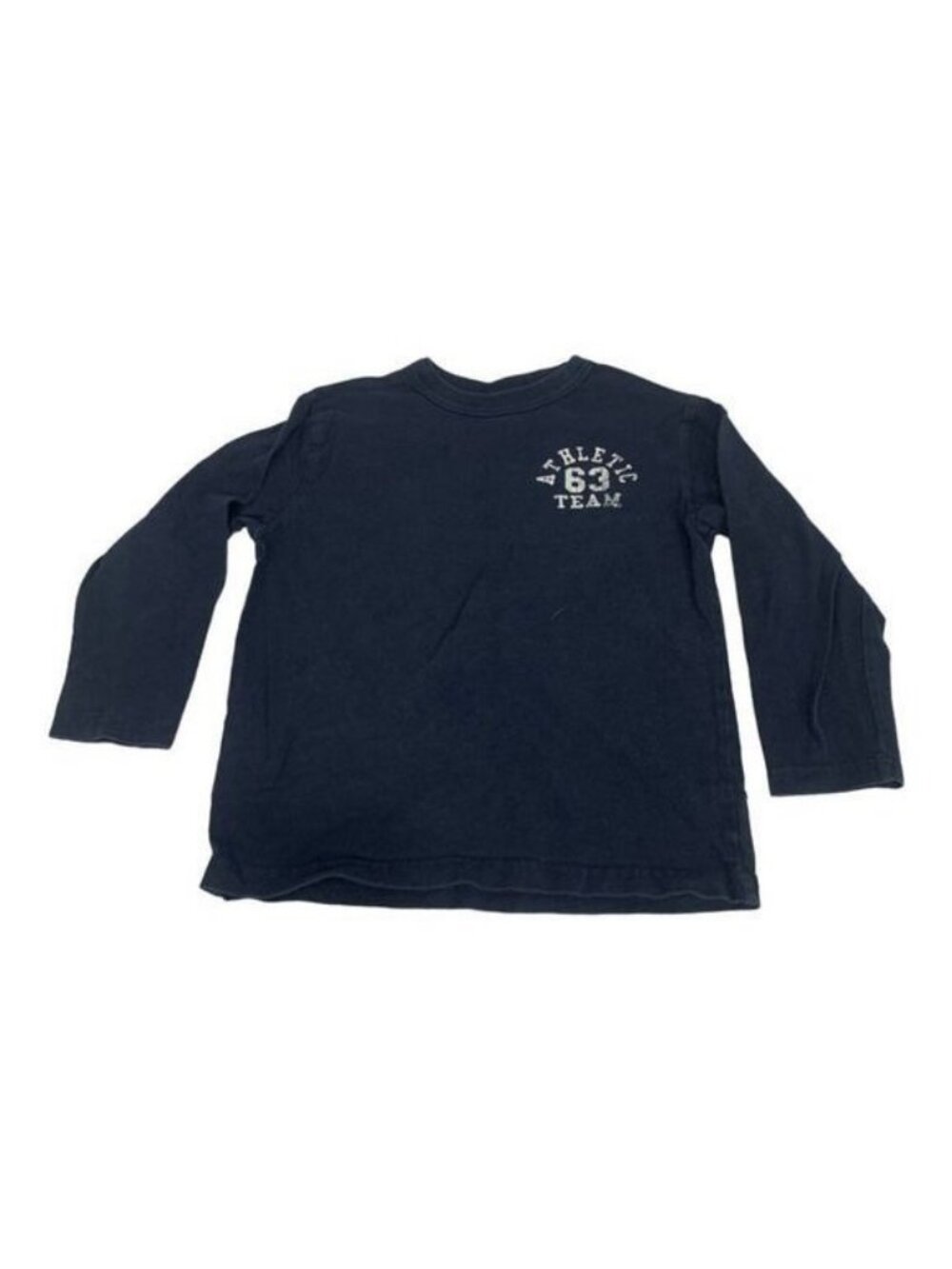 Childrens Place Athletic Team 63 Kids Long Sleeve T-Shirt Size XS Navy Cotton